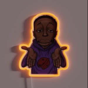 Khaby Lame Meme RGB Neon Sign Khaby Lame Meme RGB Neon Sign