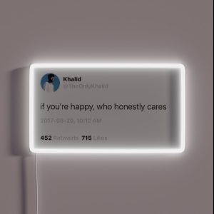 Khaild Tweet RGB Neon Sign Khaild Tweet RGB Neon Sign