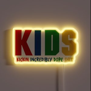 KIDS Album Art Letters RGB Neon Sign