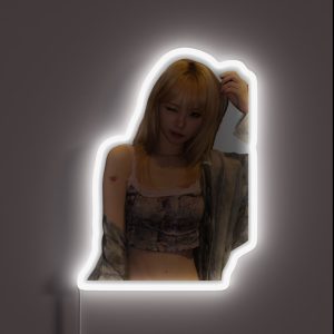 Kim Chaewon Wink RGB Neon Sign