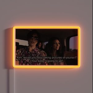 Kim Your Sister S Going To Jail RGB Neon Sign