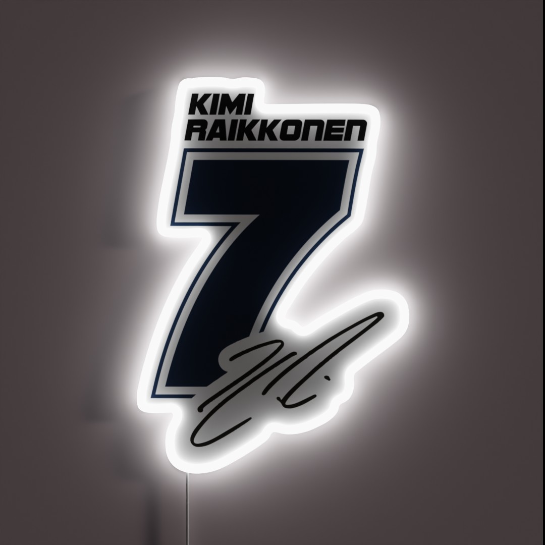 Kimi Raikkonen RGB Neon Sign Kimi Raikkonen RGB Neon Sign