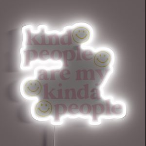 Kind People Pink And Yellow RGB Neon Sign Kind People Pink And Yellow RGB Neon Sign