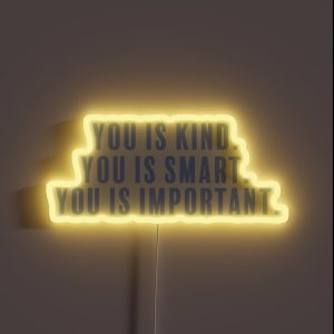 Kind Smart Important RGB Neon Sign Kind Smart Important RGB Neon Sign
