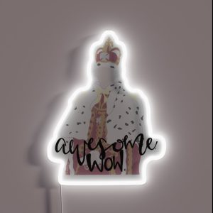 King George Awesome Wow RGB Neon Sign