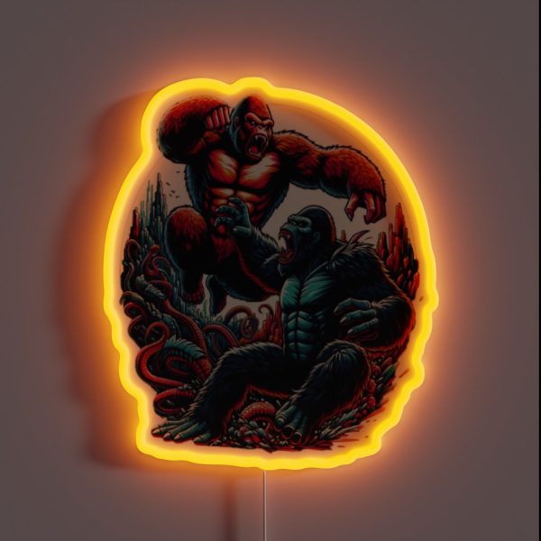 King Kong S Legendary Monster Duel RGB Neon Sign