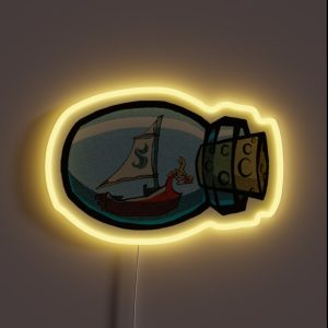 King Of Red Lions In A Bottle RGB Neon Sign