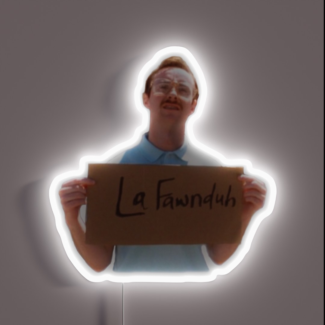 Kip From Napoleon Dynamite RGB Neon Sign Kip From Napoleon Dynamite RGB Neon Sign