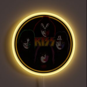 Kiss Band Rock Stars RGB Neon Sign