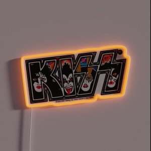 KISS Rock Music Band Rock And Roll Over Style 3 RGB Neon Sign