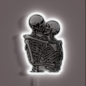 Kissing Skeletons Rib Cage RGB Neon Sign Kissing Skeletons Rib Cage RGB Neon Sign