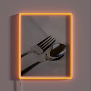 Kitchen Art Fork And Spoon RGB Neon Sign Kitchen Art Fork And Spoon RGB Neon Sign