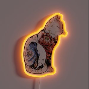 Kitsune Cat Tattoo RGB Neon Sign Kitsune Cat Tattoo RGB Neon Sign