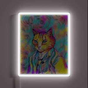 Kitten Van Gogh RGB Neon Sign Kitten Van Gogh RGB Neon Sign