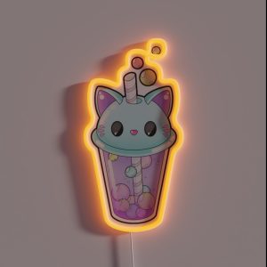 Kitty Bubble Tea RGB Neon Sign Kitty Bubble Tea RGB Neon Sign