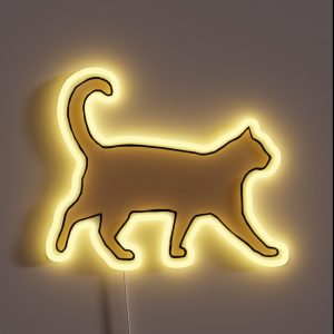 Kitty Cat Meow Friends Natural Tan RGB Neon Sign Kitty Cat Meow Friends Natural Tan RGB Neon Sign