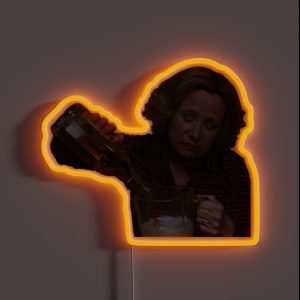 Kitty Drinking RGB Neon Sign