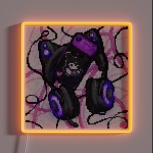 Kitty Phones RGB Neon Sign