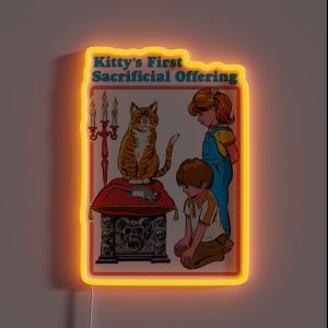 Kitty S First Offering RGB Neon Sign Kitty S First Offering RGB Neon Sign