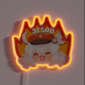 Klee Does Arson RGB Neon Sign Klee Does Arson RGB Neon Sign
