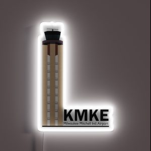 KMKE Tower RGB Neon Sign