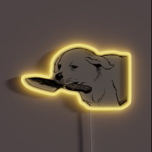 Knife Dog RGB Neon Sign Knife Dog RGB Neon Sign