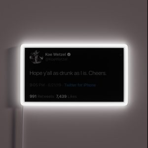 Koe Wetzel RGB Neon Sign