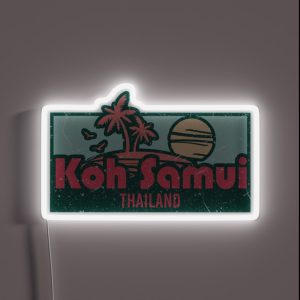 Koh Samui Exotic Honeymoon Trip Gifts RGB Neon Sign
