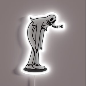Koko The Clown Ghost WHITE VERSION RGB Neon Sign
