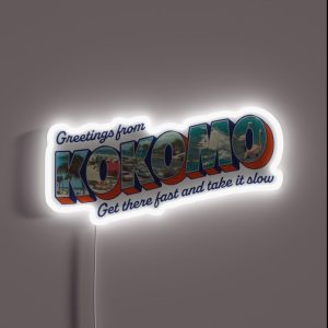 Kokomo Postcard RGB Neon Sign Kokomo Postcard RGB Neon Sign