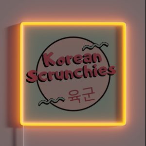 Korean Scrunchies RGB Neon Sign