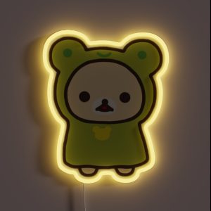 Korilakkuma Frog Costume RGB Neon Sign