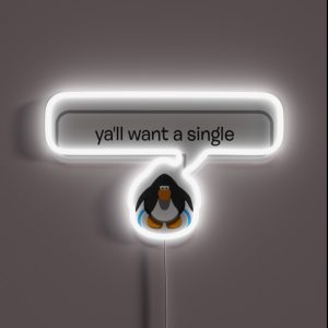 Korn Club Penguin RGB Neon Sign Korn Club Penguin RGB Neon Sign