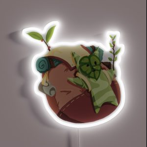 Korok With A Bag RGB Neon Sign