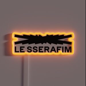 KPOP LE SSERAFIM LOGO RGB Neon Sign