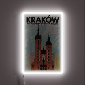 Krakow Kulturalna Stolica Polski RGB Neon Sign Krakow Kulturalna Stolica Polski RGB Neon Sign