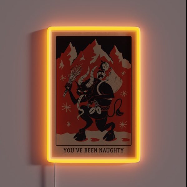 Krampusnacht 2017 Red And Black RGB Neon Sign