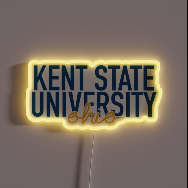 KS U City Typography RGB Neon Sign