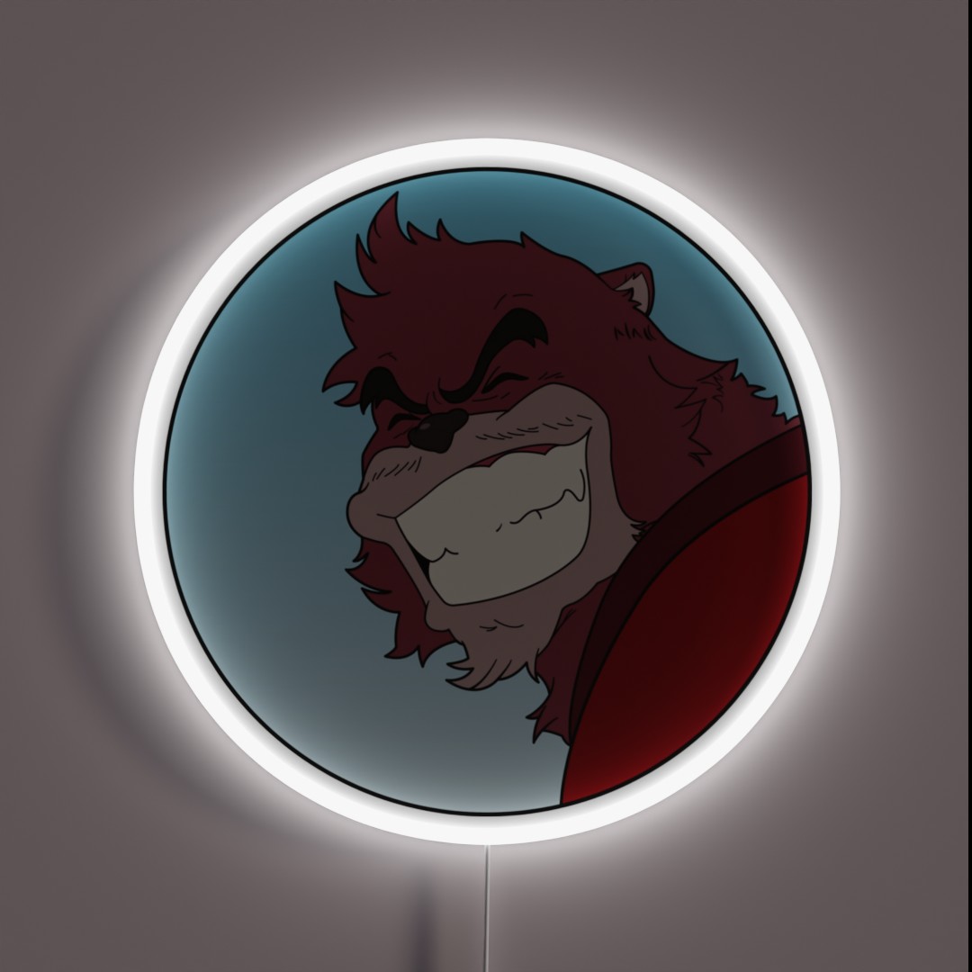 Kumatetsu From The Boy And The Beast RGB Neon Sign Kumatetsu From The Boy And The Beast RGB Neon Sign