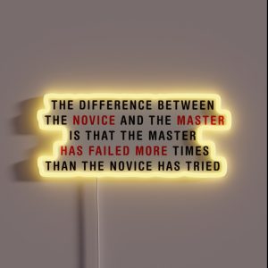 Kuro Sensei Quote RGB Neon Sign