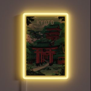 Kyoto Travel Vintage RGB Neon Sign