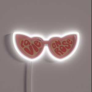 La Vie En Rose RGB Neon Sign La Vie En Rose RGB Neon Sign