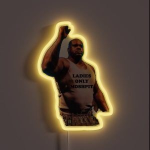 LADIES ONLY MOSHPIT RGB Neon Sign LADIES ONLY MOSHPIT RGB Neon Sign