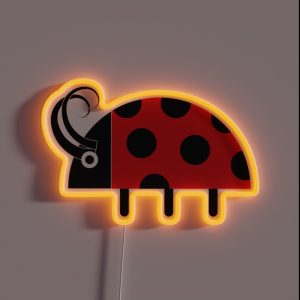 Lady Bug Insect Pocket RGB Neon Sign Lady Bug Insect Pocket RGB Neon Sign