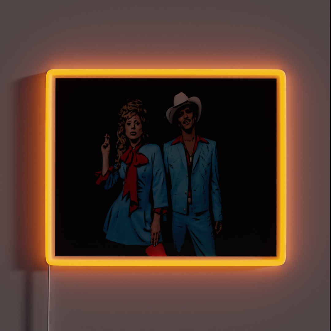 Lady Gaga And Bruno Mars Die With A Smile RGB Neon Sign Lady Gaga And Bruno Mars Die With A Smile RGB Neon Sign