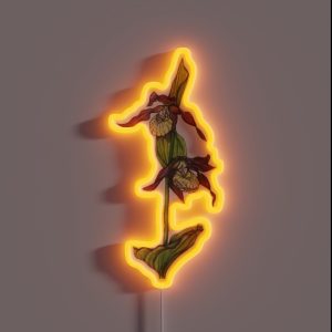 Lady Slipper Orchids RGB Neon Sign Lady Slipper Orchids RGB Neon Sign