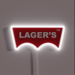 Lager S Red Logo RGB Neon Sign Lager S Red Logo RGB Neon Sign