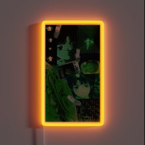 Lain Green Cybercore Aesthetic RGB Neon Sign