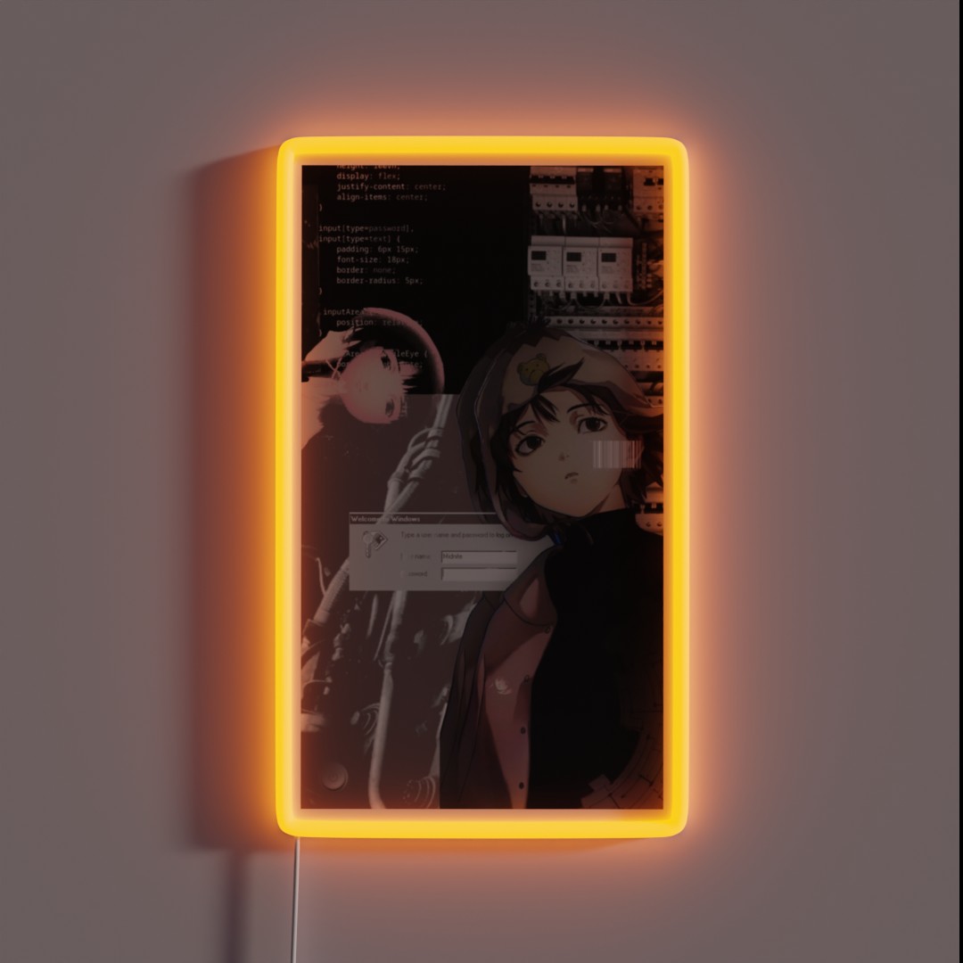 Lain Midnite Collage RGB Neon Sign Lain Midnite Collage RGB Neon Sign