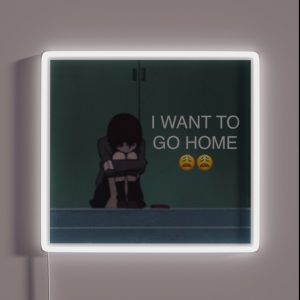 Lain Wants To Go Home RGB Neon Sign